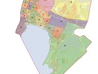 Графическое изображение схемы одномандатных избирательных округов